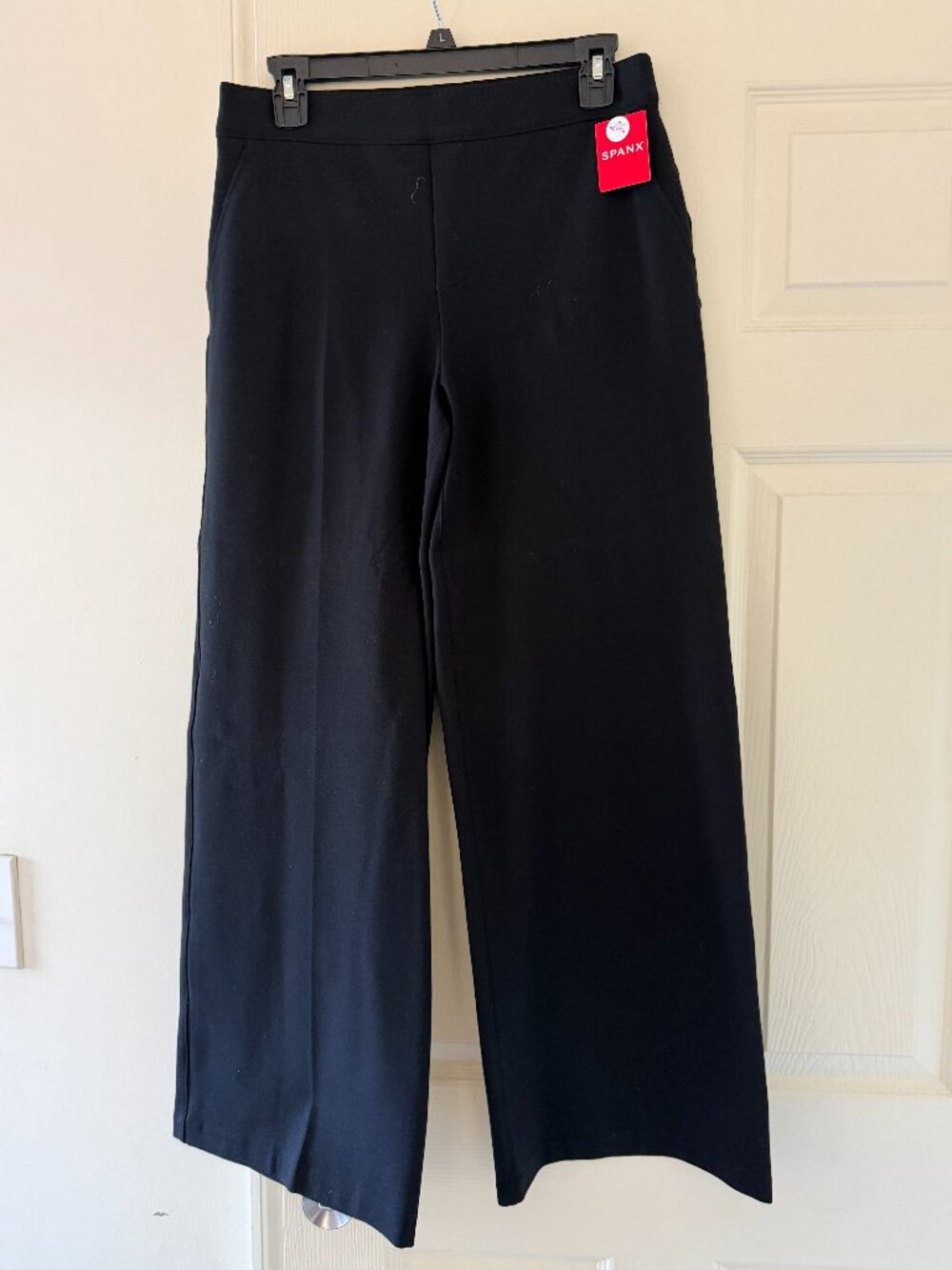 Spanx black petite perf pant - wide leg